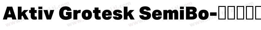 Aktiv Grotesk SemiBo字体转换